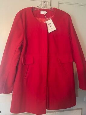 Witchery Red Pea Coat